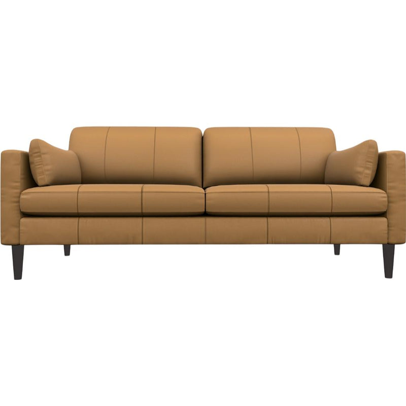  Best Home Furnishings Trafton S10ELU Stationary Sofa With Two (2) Pillows - Butterscotch/Espresso IMAGE 2