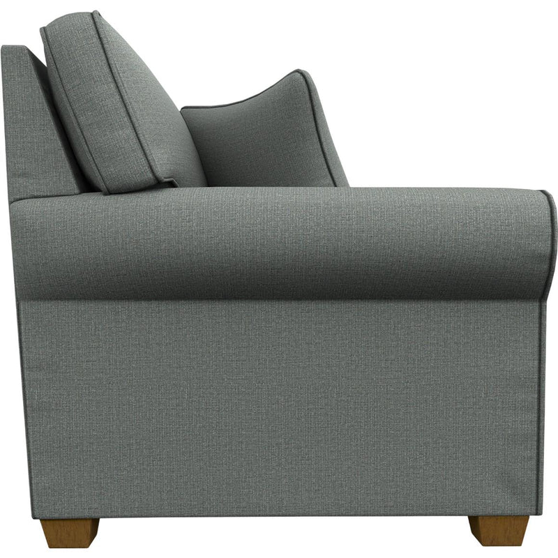  Best Home Furnishings Shannon S14FHB Full Stationary Sofa Sleeper With Two (2) Pillows - Power Blue/Honey Birch IMAGE 3