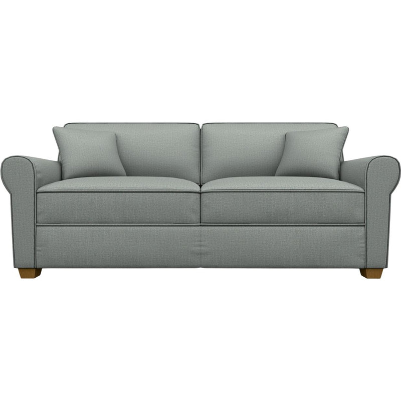  Best Home Furnishings Shannon S14MFHB Full Memory Foam Stationary Sofa Sleeper W/(2) Pillows - Power Blue/Honey Birch IMAGE 2