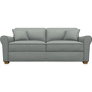  Best Home Furnishings Shannon S14MQHB Queen Memory Foam Stationary Sofa Sleeper W/(2)Pillows - Power Blue/Honey Birch IMAGE 2