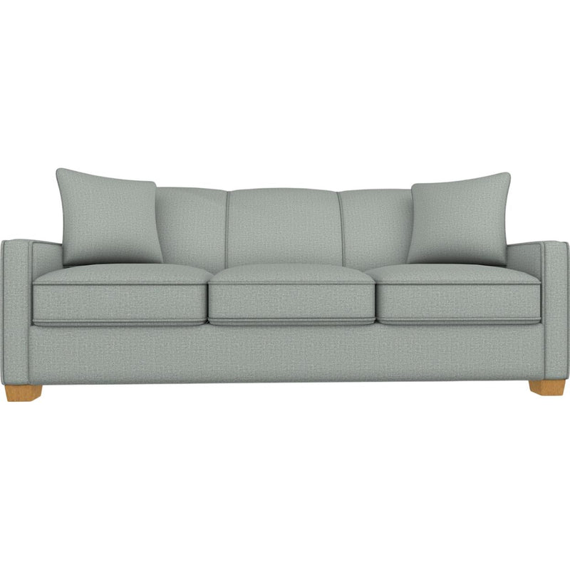  Best Home Furnishings Marinette S20FHB Full Stationary Sofa Sleeper With Two (2) Pillows - Power Blue/Honey Birch IMAGE 2