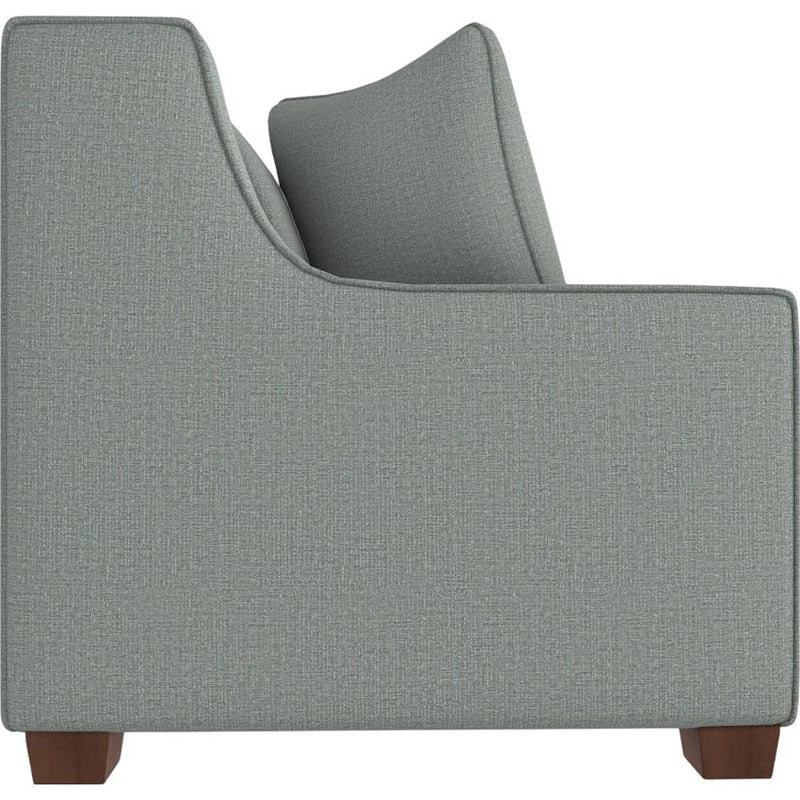  Best Home Furnishings Marinette S20MFDW Full Memory Foam Stationary Sofa Sleeper W/(2) Pillows - Power Blue/Dark Walnut IMAGE 3