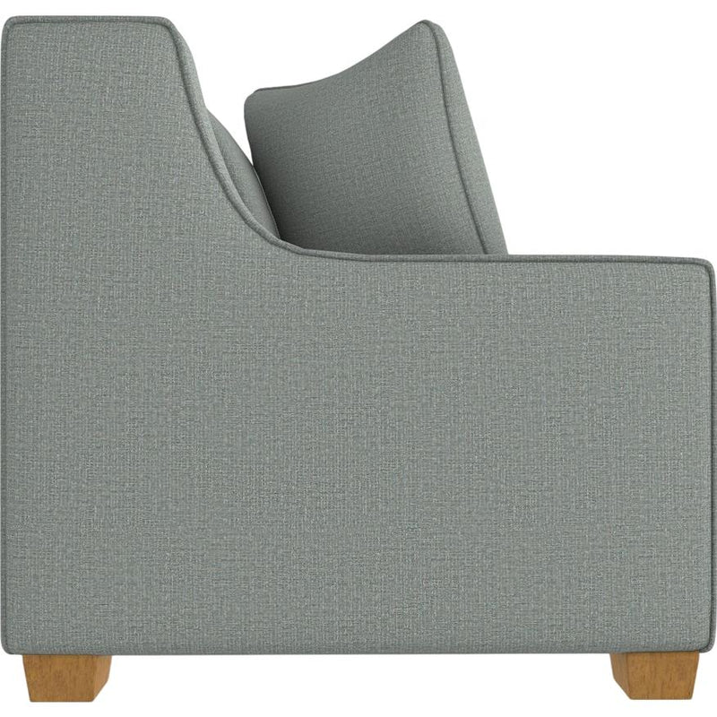  Best Home Furnishings Marinette S20MQHB Queen Memory Foam Stationary Sofa Sleeper W/(2)Pillows - Power Blue/Honey Birch IMAGE 3