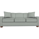  Best Home Furnishings Marinette S20QDW Queen Stationary Sofa Sleeper With Two (2) Pillows - Power Blue/Dark Walnut IMAGE 2