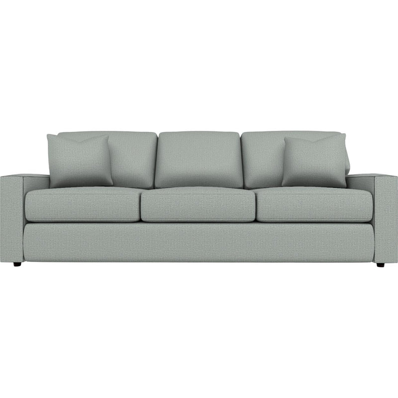  Best Home Furnishings Dovely S25 Stationary Sofa With Two (2) Pillows - Power Blue IMAGE 2