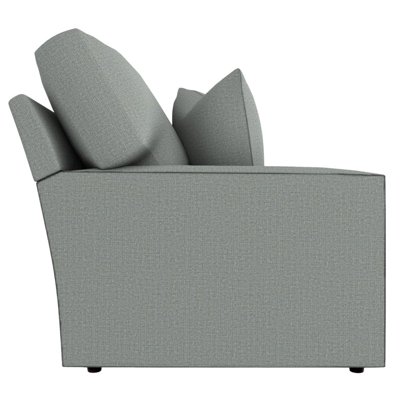  Best Home Furnishings Dovely S25 Stationary Sofa With Two (2) Pillows - Power Blue IMAGE 3