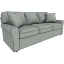  Best Home Furnishings Hanway S50MQ Queen Memory Foam Stationary Sofa Sleeper W/(2)Pillows - Power Blue IMAGE 1