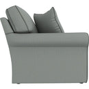  Best Home Furnishings Hanway S50Q Queen Stationary Sofa Sleeper With Two (2) Pillows - Power Blue IMAGE 3