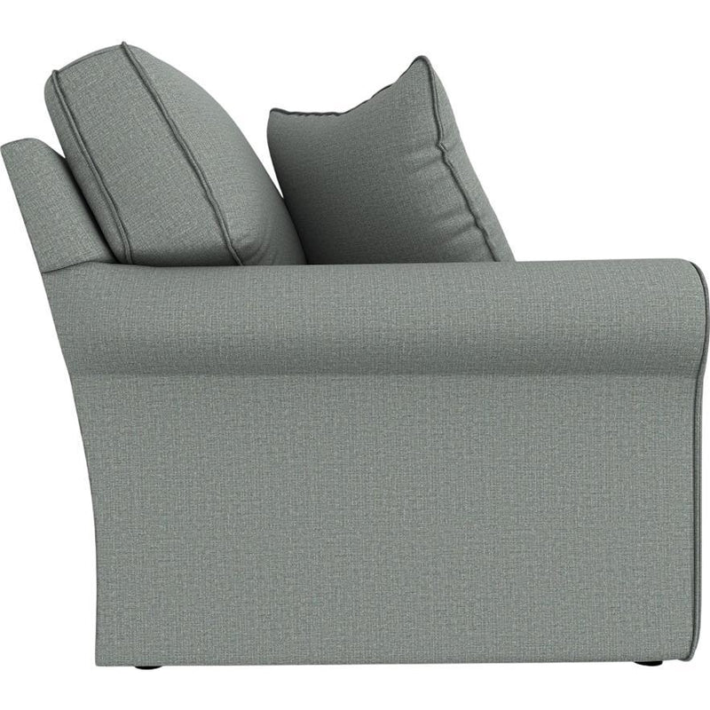  Best Home Furnishings Hanway S50Q Queen Stationary Sofa Sleeper With Two (2) Pillows - Power Blue IMAGE 3