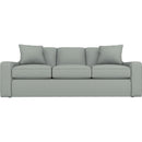  Best Home Furnishings Caverra S51Q Queen Stationary Sofa Sleeper With Two (2) Pillows - Power Blue IMAGE 2