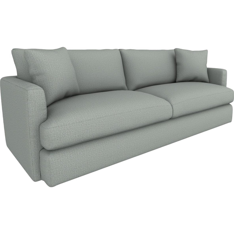  Best Home Furnishings Rumord S60 Stationary Sofa With Two (2) Pillows - Power Blue IMAGE 1