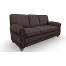  Best Home Furnishings Noble S64HBLU Stationary Sofa - Mahogany/Honey Birch IMAGE 1