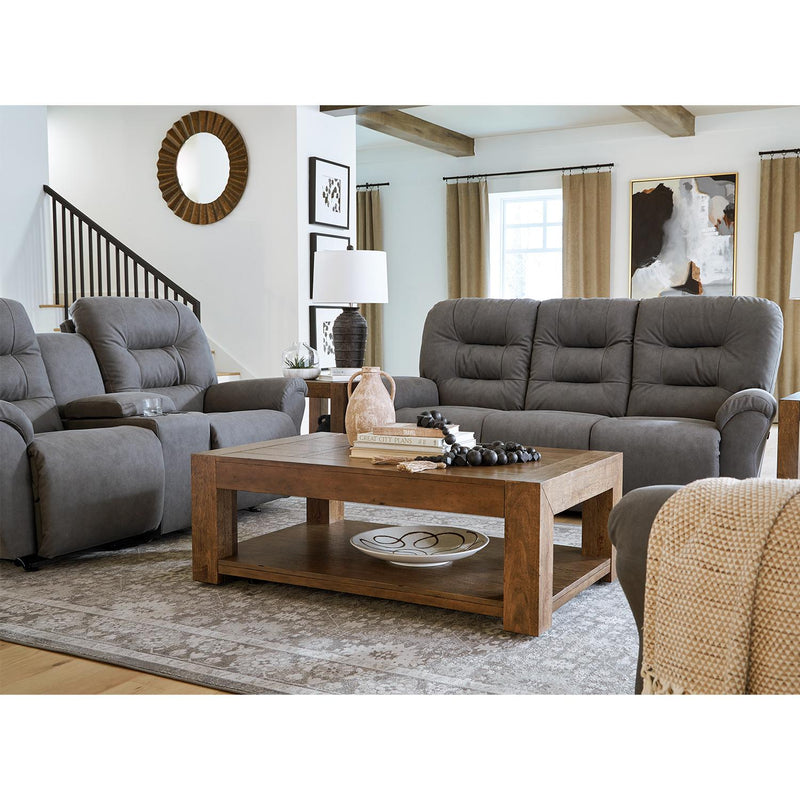  Best Home Furnishings Unity Coll2 S735RZ4 Power Tilt Headrest Space Saver Sofa - Steel IMAGE 6