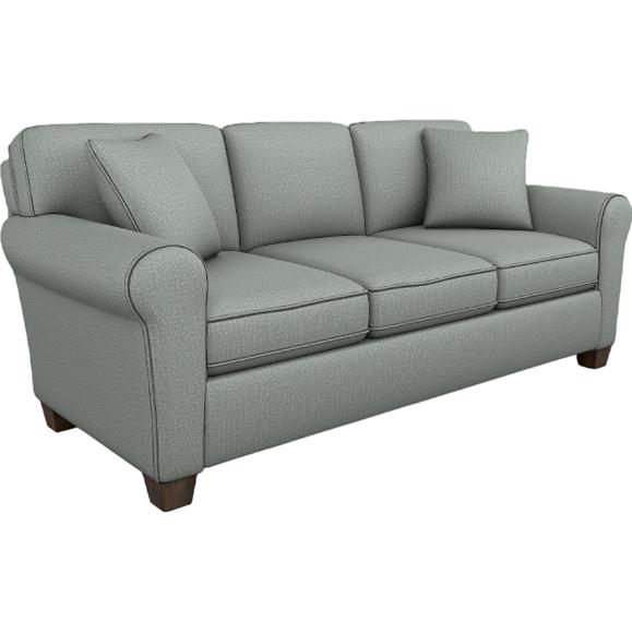  Best Home Furnishings Annabel S80DW Stationary Sofa With Two (2) Pillows - Power Blue/Dark Walnut IMAGE 1