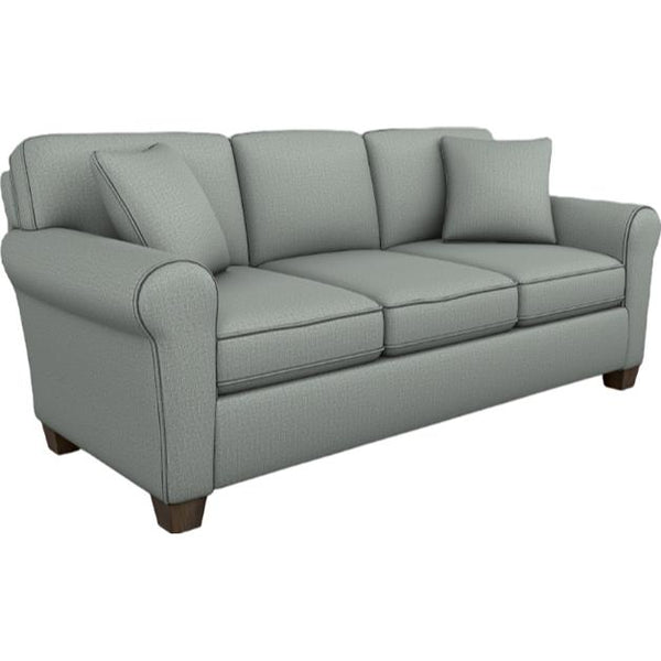  Best Home Furnishings Annabel S80E Stationary Sofa With Two (2) Pillows - Power Blue/Espresso IMAGE 1