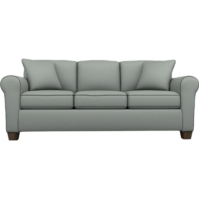  Best Home Furnishings Annabel S80E Stationary Sofa With Two (2) Pillows - Power Blue/Espresso IMAGE 2