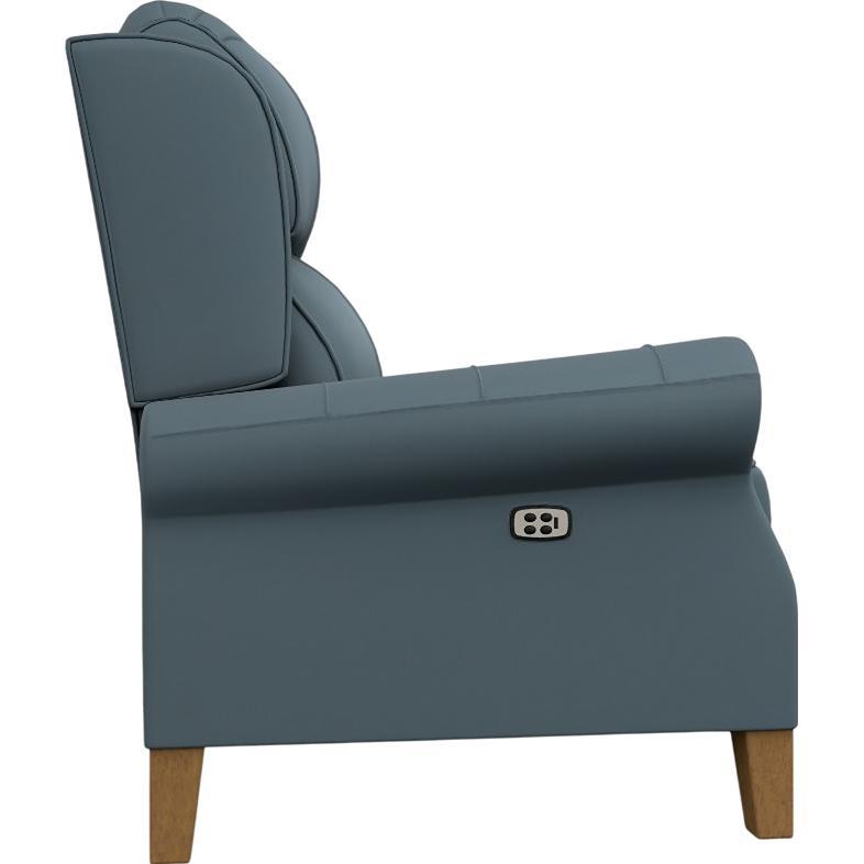  Best Home Furnishings Joanna 0LP20HBLU Power High Leg Recliner - Tranquil/Honey Birch IMAGE 3