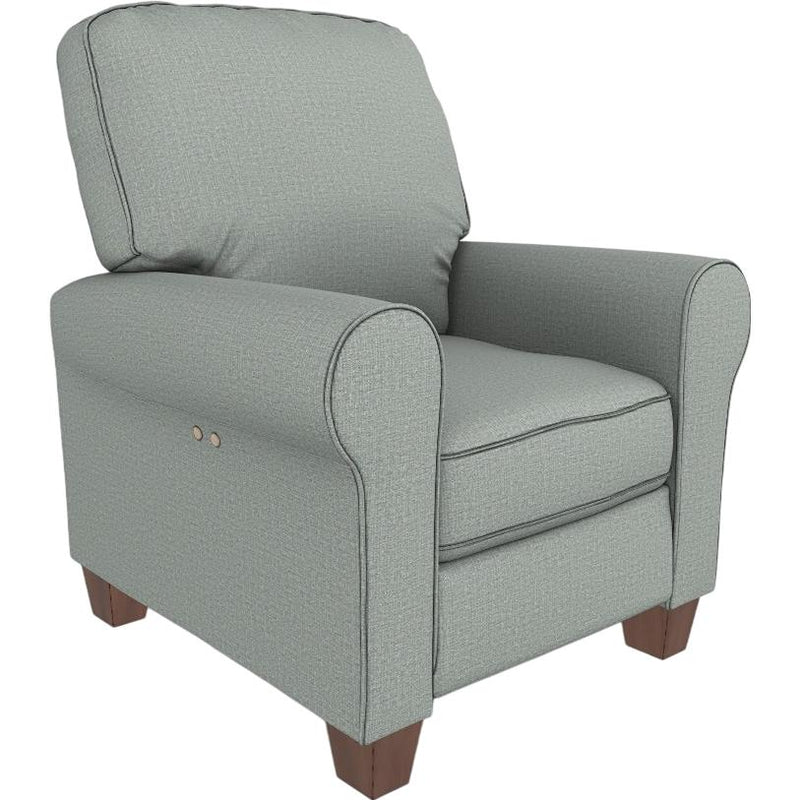  Best Home Furnishings Kayne 0LP40DW Power High Leg Recliner - Power Blue/Dark Walnut IMAGE 1