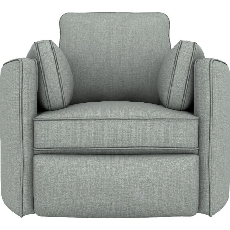  Best Home Furnishings Luana 0LP68 Power Swivel Recliner - Power Blue IMAGE 2