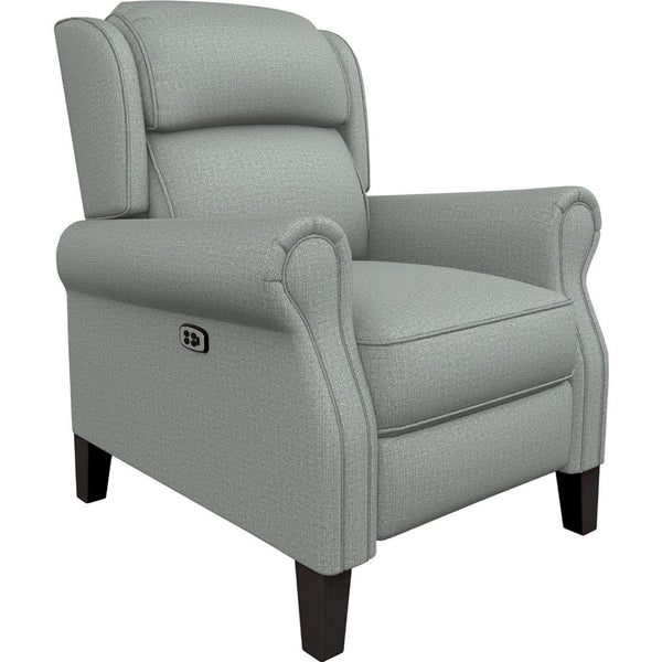  Best Home Furnishings Joanna 0LZ20E Power Tilt Headrest High Leg Recliner - Power Blue/Espresso IMAGE 1