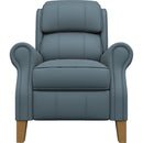  Best Home Furnishings Joanna 0LZ20HBLU Power Tilt Headrest High Leg Recliner - Tranquil/Honey Birch IMAGE 2