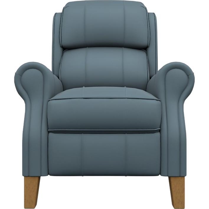  Best Home Furnishings Joanna 0LZ20HBLU Power Tilt Headrest High Leg Recliner - Tranquil/Honey Birch IMAGE 2