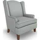  Best Home Furnishings Andrea 0170DW Stationary Chair - Power Blue/Dark Walnut IMAGE 1