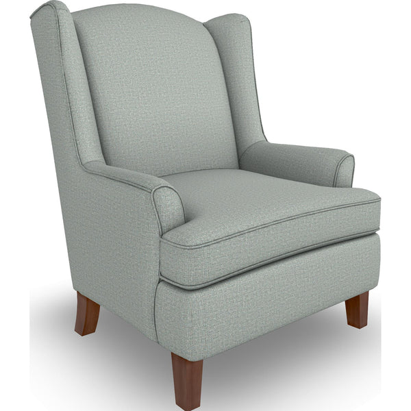  Best Home Furnishings Andrea 0170DW Stationary Chair - Power Blue/Dark Walnut IMAGE 1