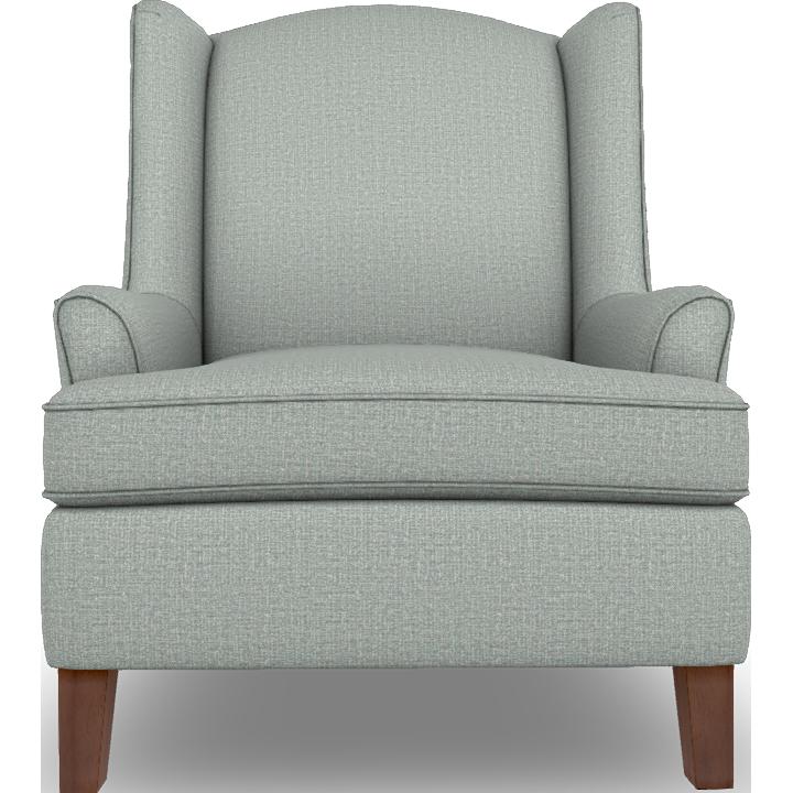  Best Home Furnishings Andrea 0170DW Stationary Chair - Power Blue/Dark Walnut IMAGE 2