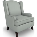  Best Home Furnishings Andrea 0170E Stationary Chair - Power Blue/Espresso IMAGE 1