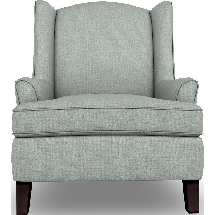  Best Home Furnishings Andrea 0170E Stationary Chair - Power Blue/Espresso IMAGE 2