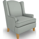  Best Home Furnishings Andrea 0170HB Stationary Chair - Power Blue/Honey Birch IMAGE 1