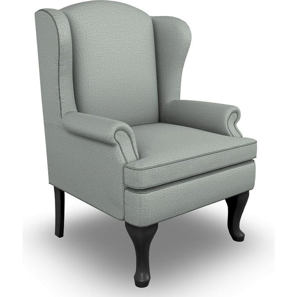  Best Home Furnishings Sylvia 0710AB Stationary Chair - Power Blue/Antique Black IMAGE 1