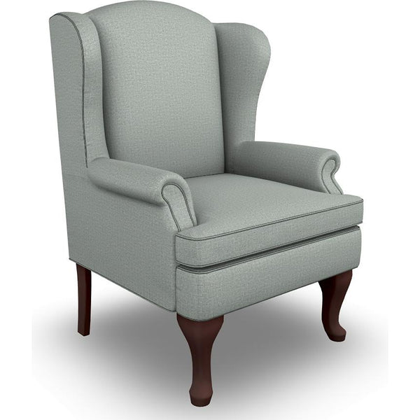  Best Home Furnishings Sylvia 0710DC Stationary Chair - Power Blue/Dark Cherry IMAGE 1