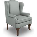  Best Home Furnishings Sylvia 0710DW Stationary Chair - Power Blue/Dark Walnut IMAGE 1