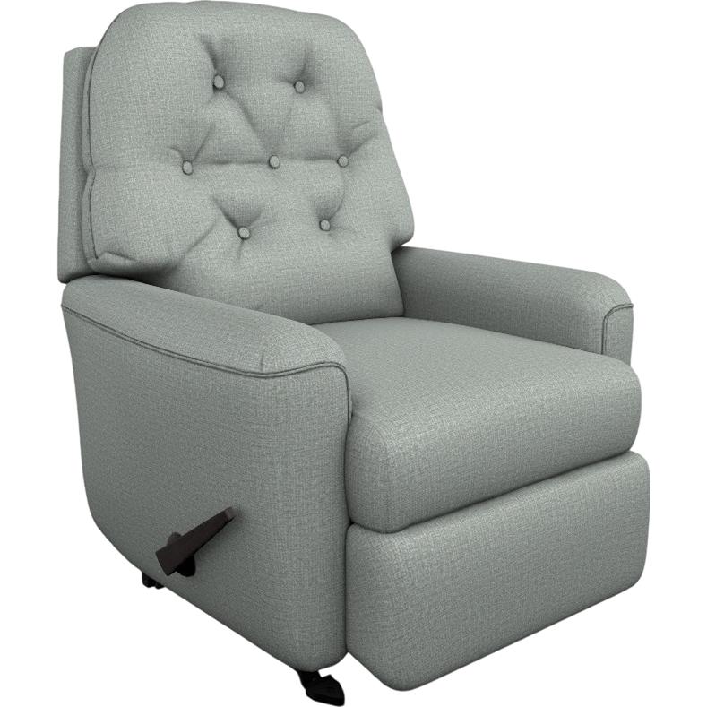  Best Home Furnishings Cara 1AW44 Space Saver Recliner - Power Blue IMAGE 1