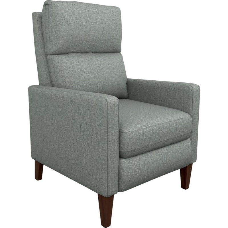  Best Home Furnishings Janae 1LP30DW Power High Leg Recliner - Power Blue/Dark Walnut IMAGE 1