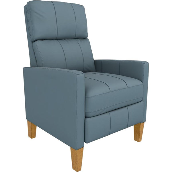  Best Home Furnishings Janae 1L30HBLU High Leg Recliner - Tranquil/Honey Birch IMAGE 1