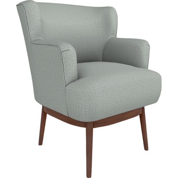  Best Home Furnishings Kelida 1048DW Swivel Chair - Power Blue/Dark Walnut IMAGE 1