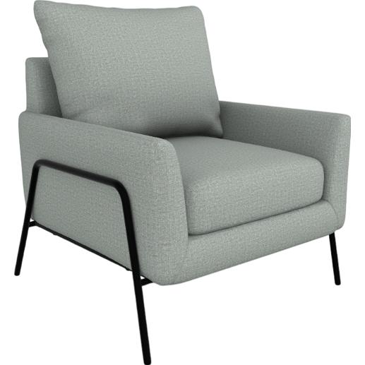  Best Home Furnishings Morely 1070BM Stationary Chair - Power Blue/BLACK METAL IMAGE 1