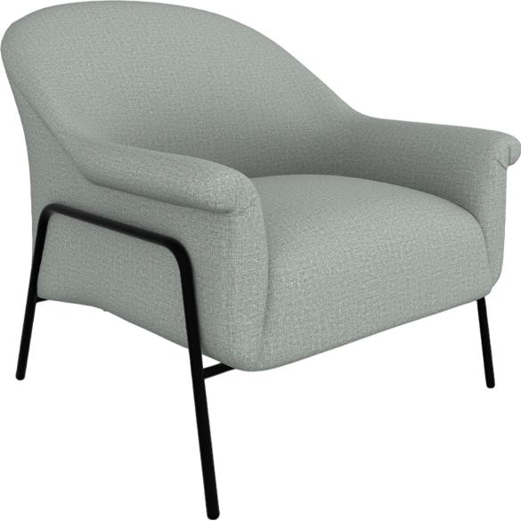  Best Home Furnishings Torrey 1080BM Stationary Chair - Power Blue/BLACK METAL IMAGE 1