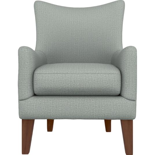  Best Home Furnishings Novae 2080DW Stationary Chair - Power Blue/Dark Walnut IMAGE 2