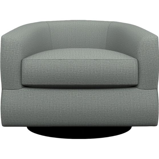  Best Home Furnishings Ennely 2128E Swivel Chair - Power Blue/Espresso IMAGE 2