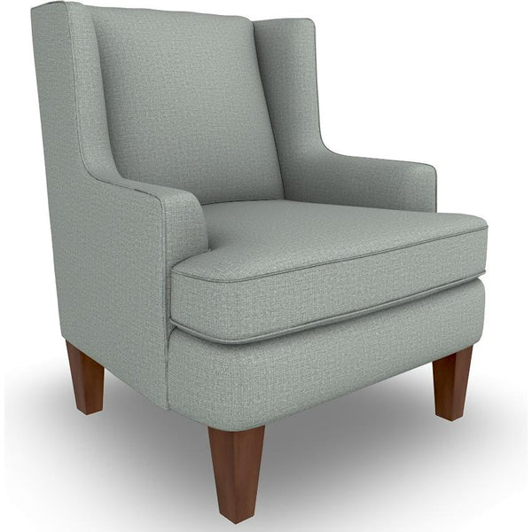  Best Home Furnishings Sterling 2130DW Stationary Chair - Power Blue/Dark Walnut IMAGE 1