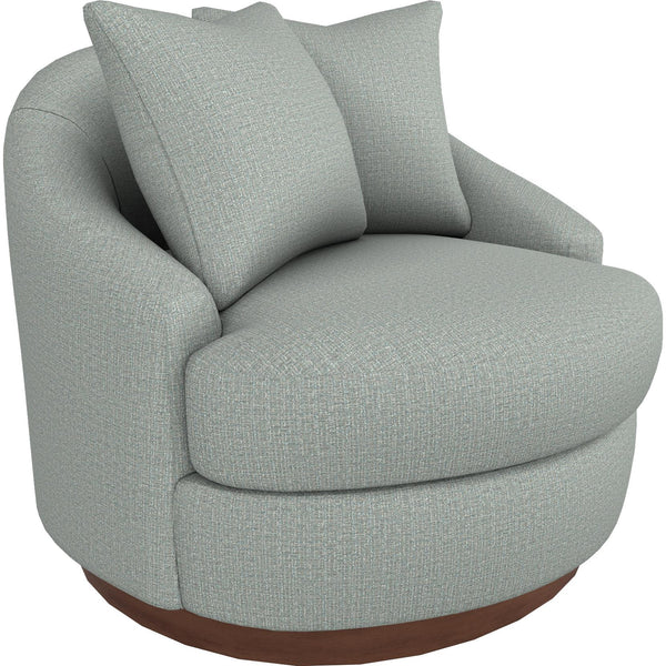  Best Home Furnishings Alanna 2928DW Swivel Chair - Power Blue/Dark Walnut IMAGE 1