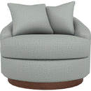  Best Home Furnishings Alanna 2928DW Swivel Chair - Power Blue/Dark Walnut IMAGE 2