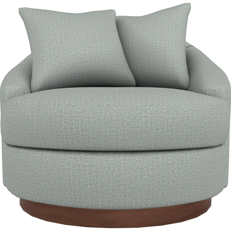  Best Home Furnishings Alanna 2928DW Swivel Chair - Power Blue/Dark Walnut IMAGE 2