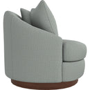  Best Home Furnishings Alanna 2928DW Swivel Chair - Power Blue/Dark Walnut IMAGE 3