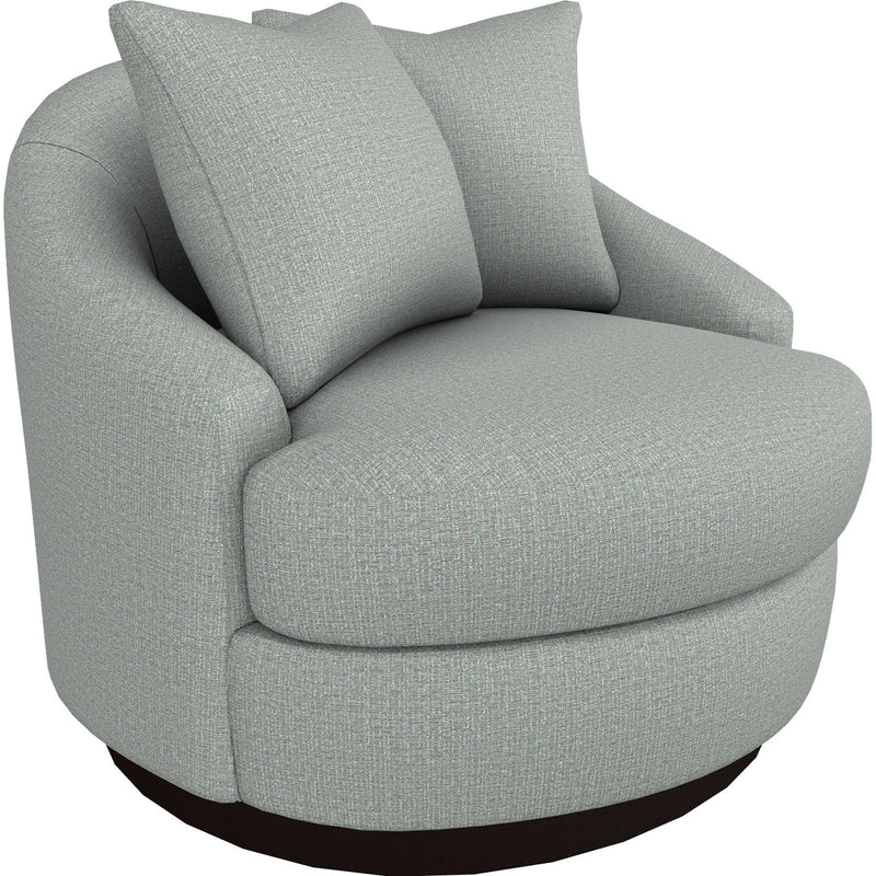  Best Home Furnishings Alanna 2928E Swivel Chair - Power Blue/Espresso IMAGE 1
