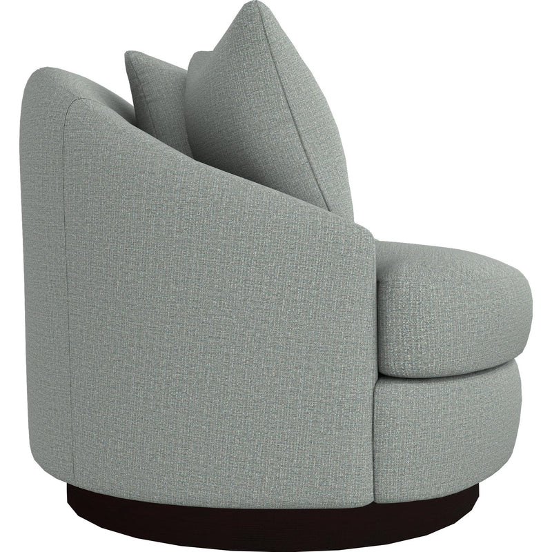  Best Home Furnishings Alanna 2928E Swivel Chair - Power Blue/Espresso IMAGE 3